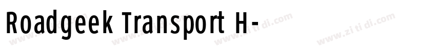 Roadgeek Transport H字体转换 Roadgeek Transport H字体转换